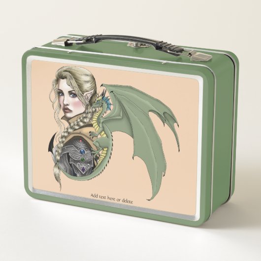 Lunch Box Imaginaire du dragon d'Elf Warrior (Dos)
