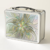 Lunch Box Imaginaire Floral Fleur Art Fractal Moderne Avec O (Dos)
