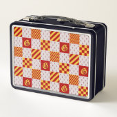 Lunch Box Imaginaire magique médiéval rouge jaune héraldique (Dos)