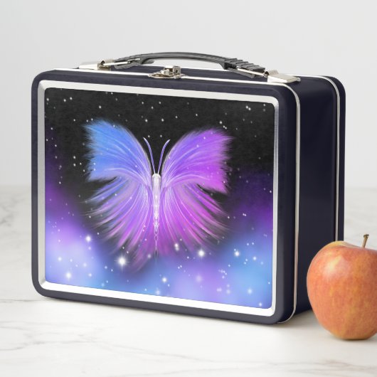 Lunch Box Imaginaire spatial Papillon cosmique (En situation)