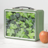 Lunch Box Impression botanique verte Ivy (En situation)