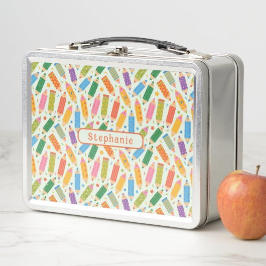 Lunch Box Impression Crayon personnalisable (En situation)