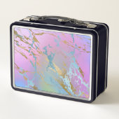 Lunch Box Impression d'aquarelle abstraite de couleur mélang (Dos)