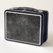Lunch Box Impression de motif de peau de léopard guépard noi (Devant)