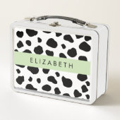 Lunch Box Impression De Vache, Spots De Vache, Noir Et Blanc (Devant)