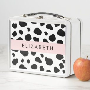 Lunch Box Impression De Vache, Spots De Vache, Noir Et Blanc