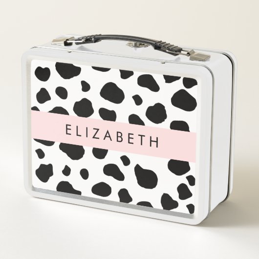 Lunch Box Impression De Vache, Spots De Vache, Noir Et Blanc (Dos)
