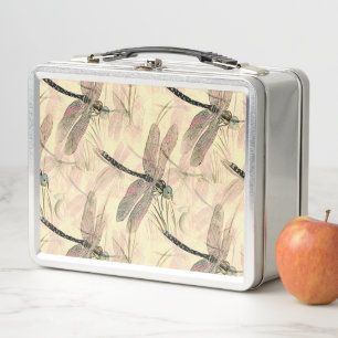 Lunch Box Impression vintage de libellule