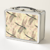 Lunch Box Impression vintage de libellule (Devant)
