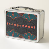 Lunch Box Indépendant en orange et vert (Dos)