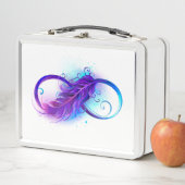 Lunch Box Infini avec plume violette (En situation)