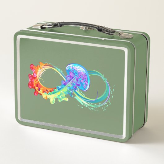 Lunch Box Infinité avec la méduse arc-en-ciel (Dos)