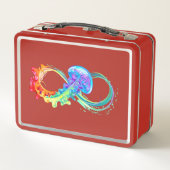 Lunch Box Infinity avec Rainbow Jellyfish (Dos)