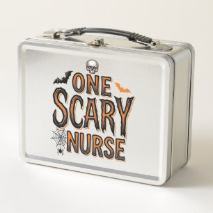 Lunch Box Infirmière effrayante Halloween Vintage Gravure T-