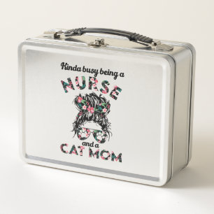 Lunch Box Infirmière et maman chat drôles cadeaux idées