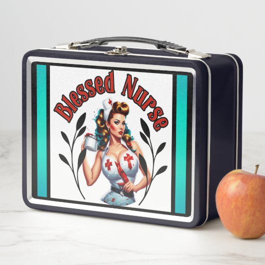 Lunch Box Infirmière pin-up bénie (En situation)