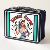 Lunch Box Infirmière pin-up bénie (Devant)