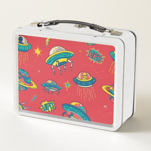 Lunch Box Inventaires d'espace UFO rétro (Dos)