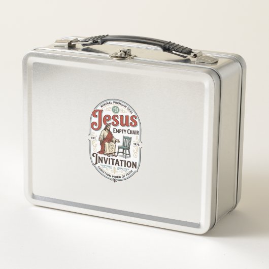 Lunch Box Invitation Jésus Chaise Vide Invitation Jésus Chai (Devant)