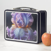 Lunch Box Iris à plumes pures et bleues (En situation)