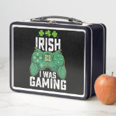 Lunch Box Irlandais Je Jouais Jeux Gamer St Patrick's Day (En situation)