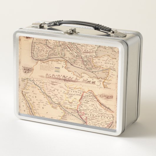 Lunch Box Itinéraire sur terre vers l'Inde (Devant)