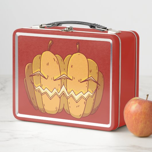 Lunch Box Jack-o'-lantern Halloween Design (En situation)