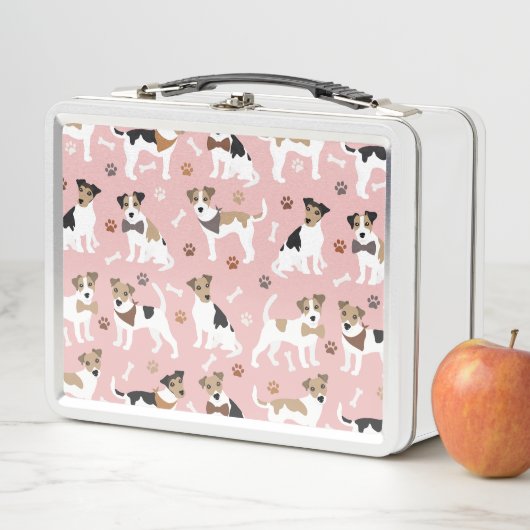 Lunch Box Jack Russell Terrier Paws and Bones (En situation)