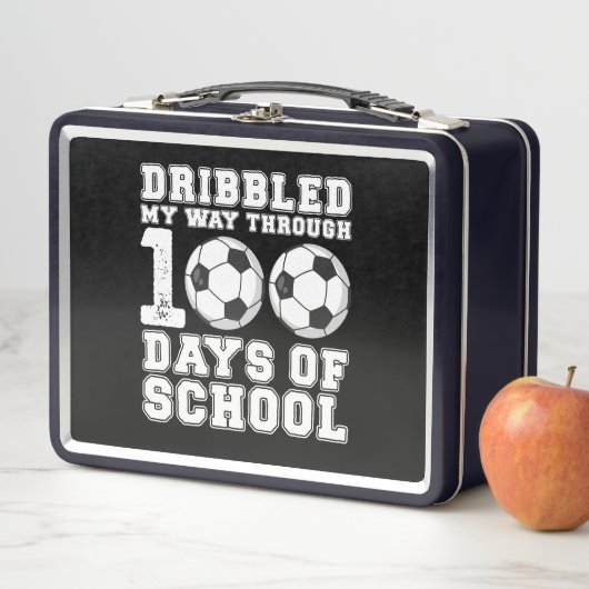 Lunch Box J'Ai Éclaté Mon Chemin À Travers 100 Jours Soccer (En situation)
