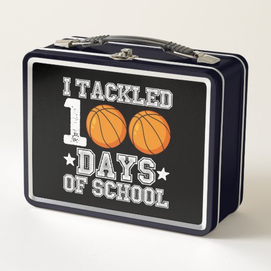 Lunch Box J'ai traité 100 jours de basket-ball scolaire (Devant)