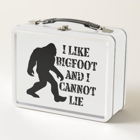 Lunch Box J'aime Bigfoot et je ne peux pas mentir (Devant)