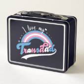 Lunch Box J'Aime Ma Transdad | LGBTQ | Transgenre (Dos)