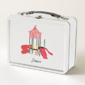 Lunch Box Jardin coloré pour enfants Nom personnalisé (Devant)