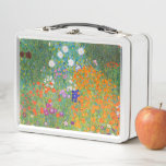 Lunch Box Jardin des fleurs par Gustav Klimt<br><div class="desc">Visitez mon magasin pour un design plus intéressant et plus de choix de couleurs => zazzle.com/colorfulworld*</div>