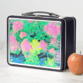 Lunch Box Jardin rose d'Hydrangea avec olivier jaune (En situation)