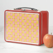 Lunch Box Jaune et rose (En situation)