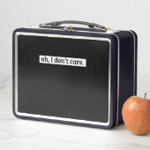 Lunch Box Je me fiche du message sarcastique (En situation)