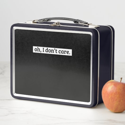 Lunch Box Je me fiche du message sarcastique (En situation)