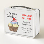 Lunch Box Je ne suis pas une coutume de gâteau aux fruits (Dos)