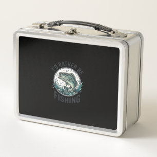 Lunch Box Je préférerais être pêcheur de bass vintage T-Shi