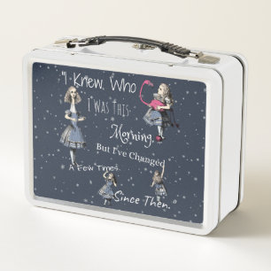 Lunch Box "Je savais qui j'étais..."Alice au pays des merve