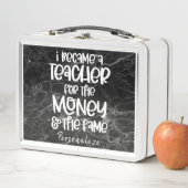 Lunch Box Je suis devenu enseignant amusant Humour Citation  (En situation)