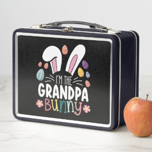 Lunch Box Je suis le grand-père lapin Pâques tenue de famill
