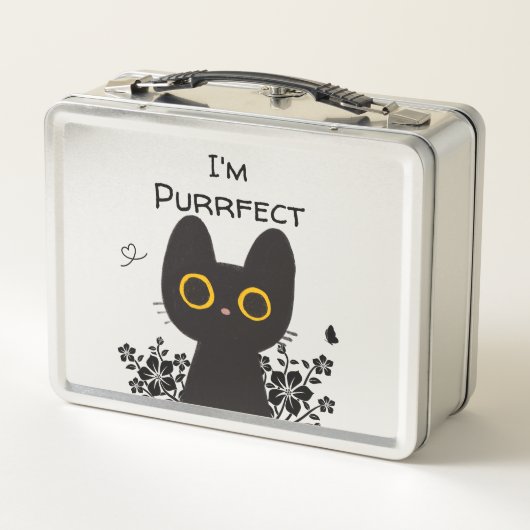 Lunch Box Je suis un chat noir mignon parfait (Dos)