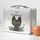 Lunch Box Je suis un chat noir mignon parfait (En situation)