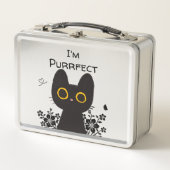 Lunch Box Je suis un chat noir mignon parfait (Devant)