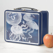 Lunch Box Jellyfish sur Arrière - plan de la Marine (En situation)