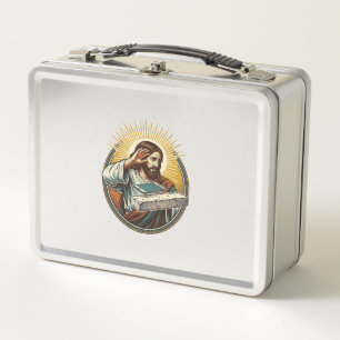 Lunch Box Jésus a laissé tomber son téléphone face contre le