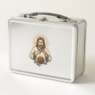 Lunch Box Jésus a laissé tomber un lourd ballon de médecine