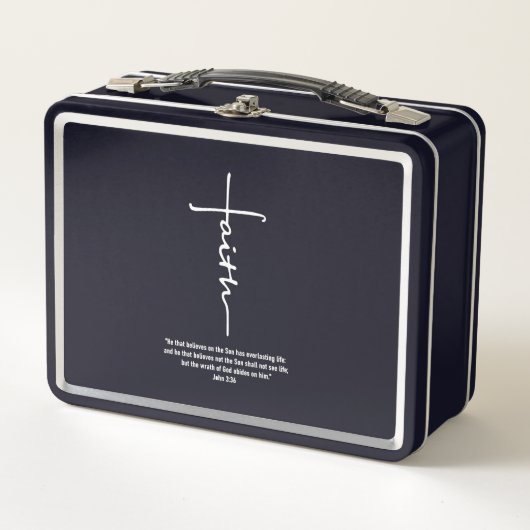 Lunch Box Jésus amour | Croix de foi Jésus-Christ Foi Dieu (Devant)